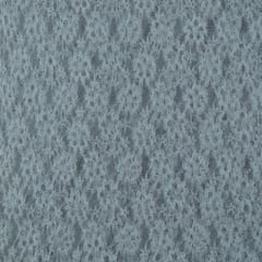 White Small Floral Design Nylon Net