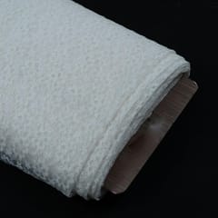 White Small Floral Design Nylon Net