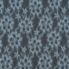 White Small Floral Design Nylon Net