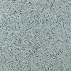 Off White Big Rose Design Dyeable Nylon Net