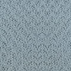 White Floral Design Dyeable Nylon Net