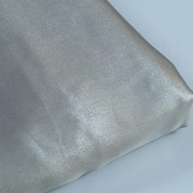 Silver Colour Georgette Foil Fabric