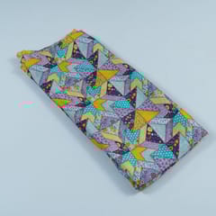 Multi Colour Habutai Silk Printed Fabric