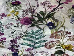 Georgette White MultiColour Floral