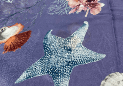 Georgette Dark Lavender Floral