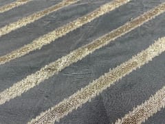 Dyeable Organza Zari White Golden Stripes