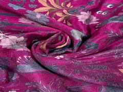 Chiffon Dark Purple Floral