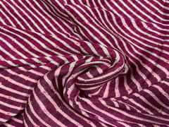 Chiffon Dark Purple Stripes