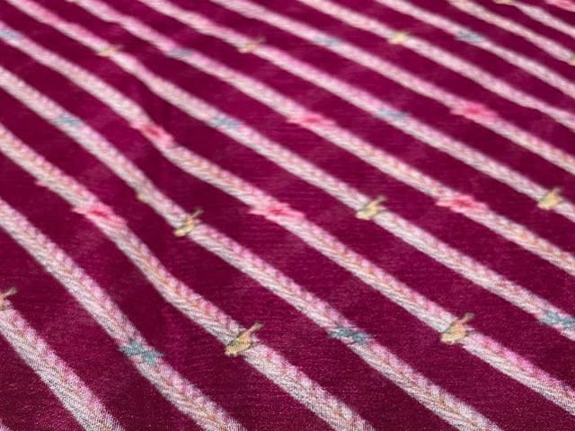 Chiffon Dark Purple Stripes
