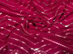 Magenta Georgette Embroidery 56