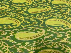 Printed Georgette Green Paisleys