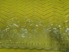 Yellow Georgette Embroidery 56 1