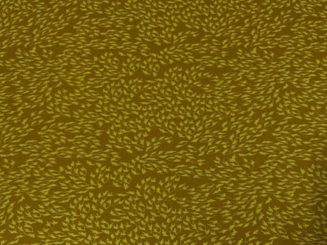 Printed Georgette Mustard Abstract