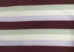 Banana Crepe Dark Brown MultiColour Stripes