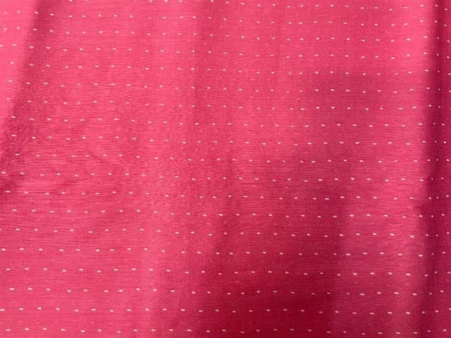 Printed Cotton Mul Pink White Dots