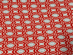 Corduroy Candy Red Abstract