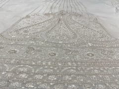 Dyeable Georgette Kali White Paisleys 1