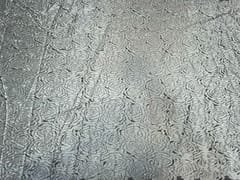 Dyeable Embroidered Net Silver Floral