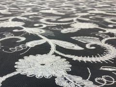 Dyeable Embroidered Net White Floral 4