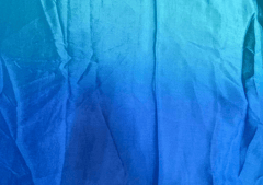 Pure Chiffon Blue Green Ombre