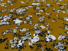 Printed Crepe Mustard White Floral