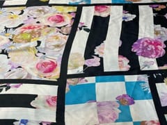 Printed Imported Satin MultiColour Floral 4