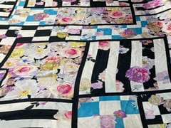 Printed Imported Satin MultiColour Floral 4