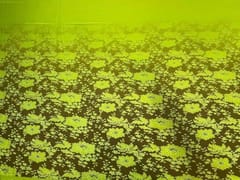 Printed Imported Satin Green Floral 1