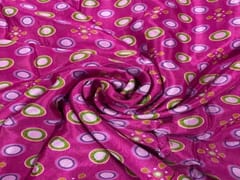 Chiffon Dark Pink Geometric