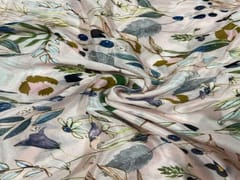 Chiffon Light Peach Floral