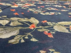 Chiffon Dark Blue Floral