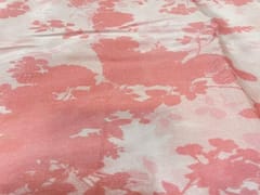 Chiffon Baby Pink White Abstract