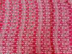 Chiffon Ruby Pink Abstract