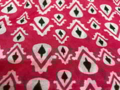 Chiffon Ruby Pink Abstract