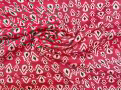 Chiffon Ruby Pink Abstract