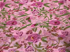 Chiffon Rose Pink Floral