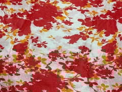 Chiffon Red Orange Abstract