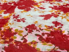 Chiffon Red Orange Abstract