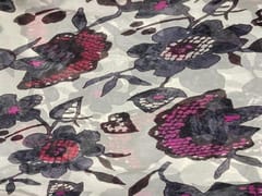 Printed Chiffon White Floral