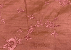 Embroidered Cotton Pink Floral 1