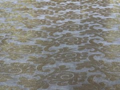 Dyeable Banarasi Semi Georgette White Golden Floral 1