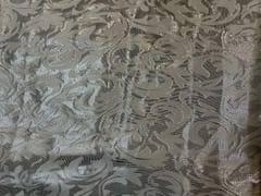 Dyeable Semi Satin Georgette Banarasi Grey Abstract