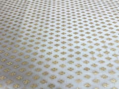 Dyeable Pure Chanderi Zari White Golden Flowers 4