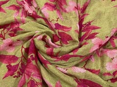 Chiffon Raven Gold Floral