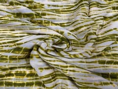 Georgette Yellow Green Abstract