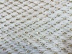 Dyeable Embroidered Pure Chanderi Silk White Abstract