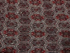 Embroidered Georgette Maroon Geometric