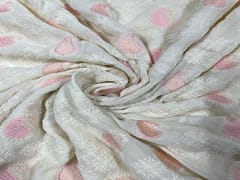 Off white Georgette Embroidery 56