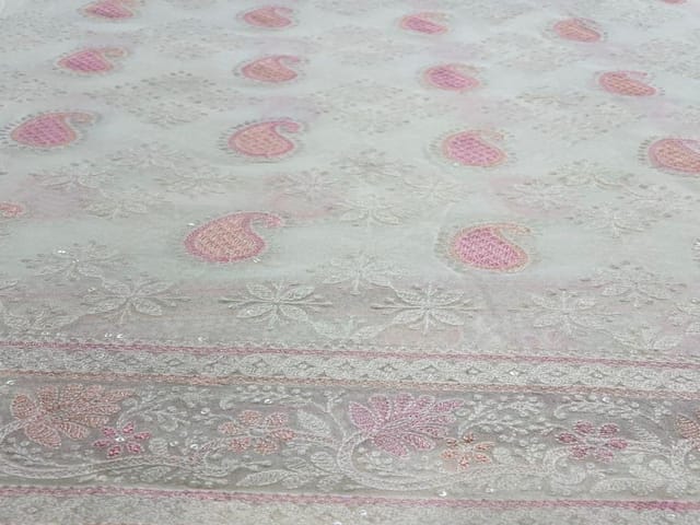 Off white Georgette Embroidery 56