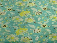 Embroidered Chiffon Bright Sea Green Floral
